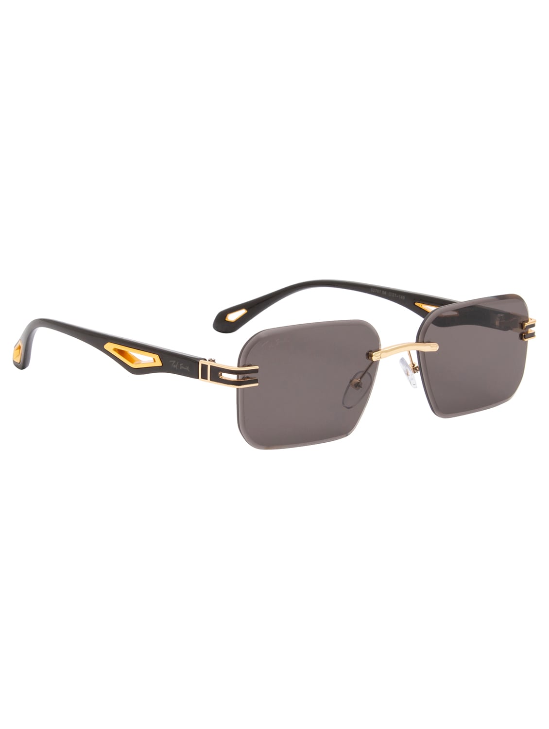 ted smith rimless aviator shape branded latest and stylish sunglasses | polycarbonate lens & 100 % uv protection | men & women - 21387309 - Standard Image - 3