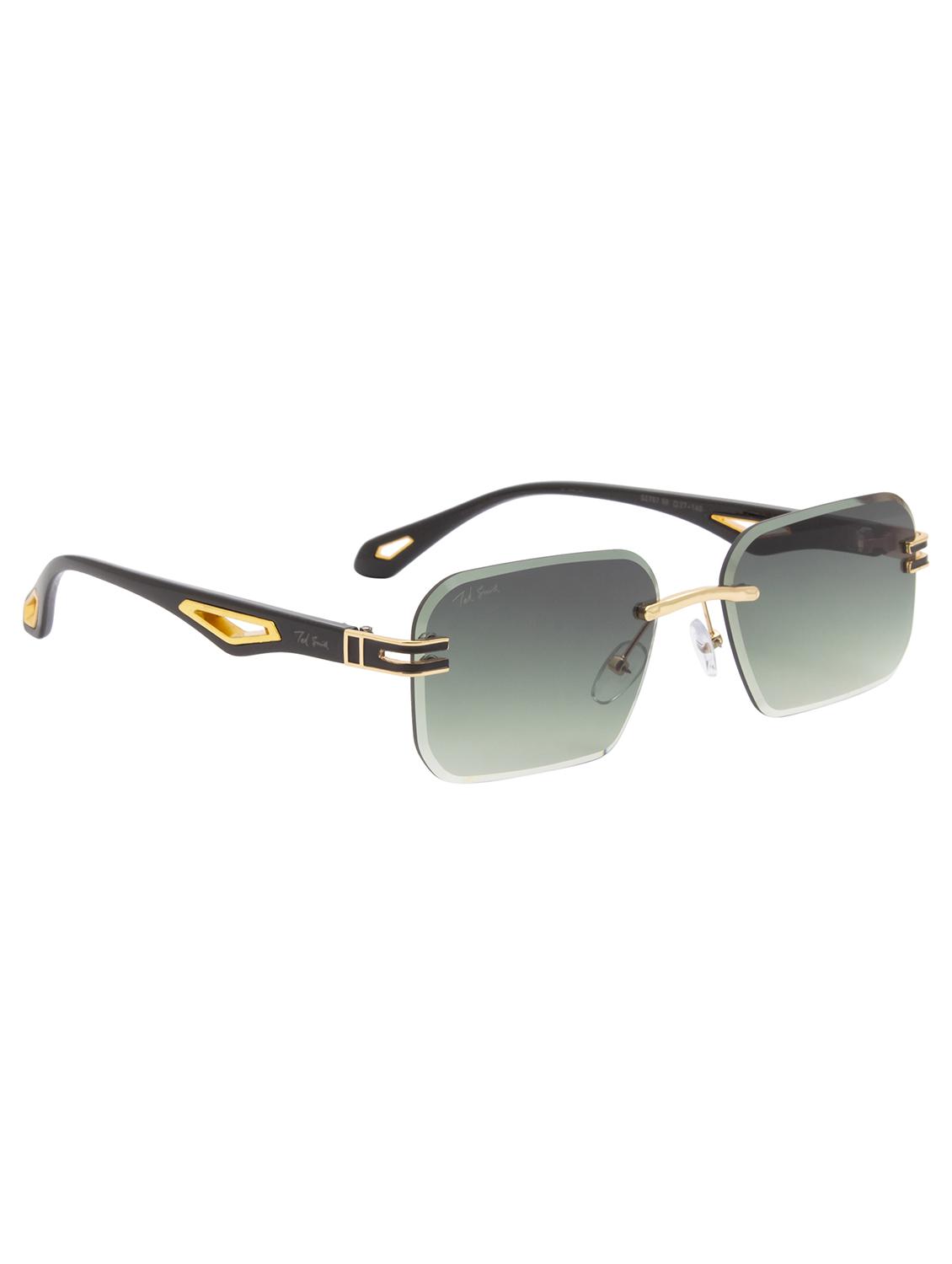 ted smith rimless aviator shape branded latest and stylish sunglasses | polycarbonate lens & 100 % uv protection | men & women - 21387310 - Standard Image - 3