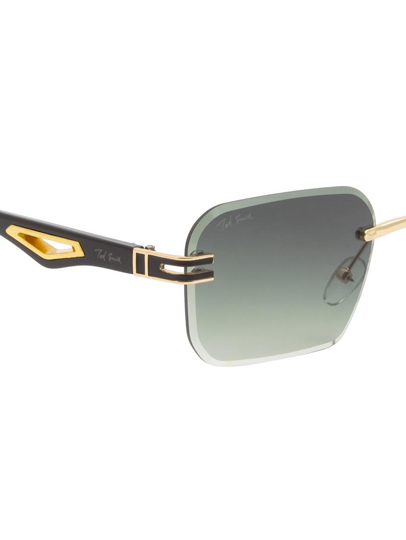 ted smith rimless aviator shape branded latest and stylish sunglasses | polycarbonate lens & 100 % uv protection | men & women - 21387310 - Standard Image - 5