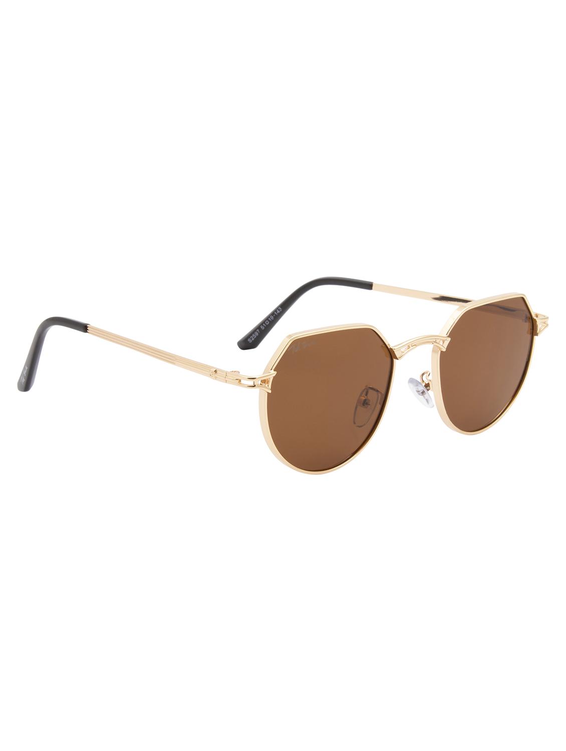 ted smith full rim hexogan shape branded latest and stylish sunglasses | polycarbonate lens & 100 % uv protection | men & women - 21387329 - Standard Image - 3