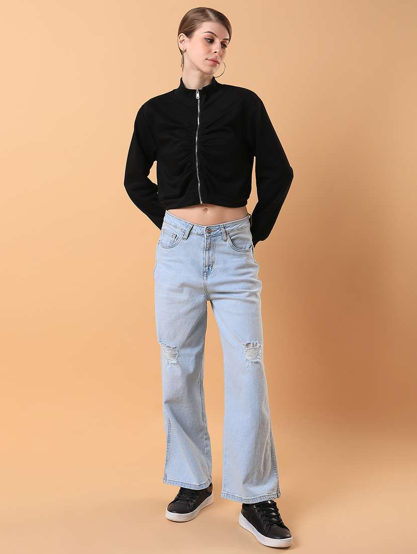 black plain sweatshirt - 21387365 -  Standard Image - 3