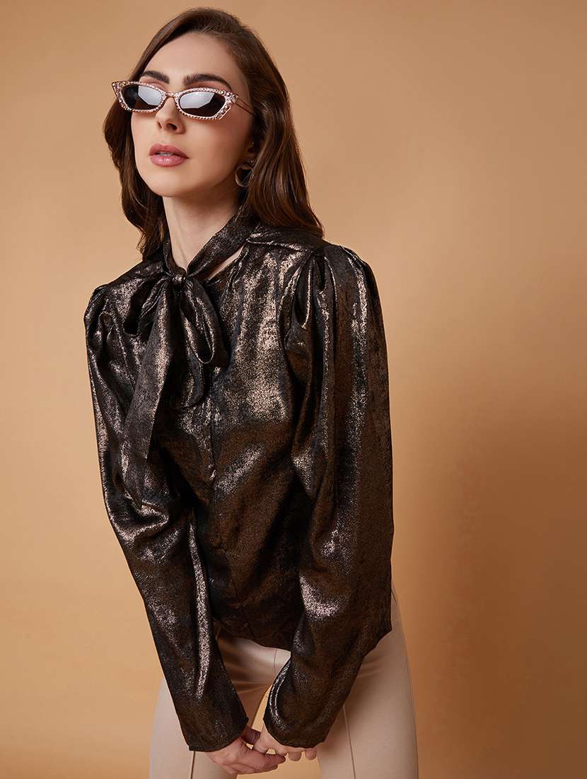 brown nylon regular top - 21387384 -  Standard Image - 3