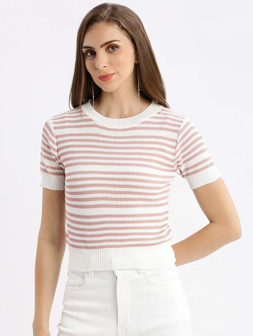 white acrylic regular top