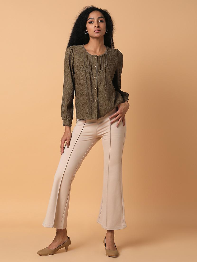 olive nylon regular top - 21387433 - Standard Image - 5