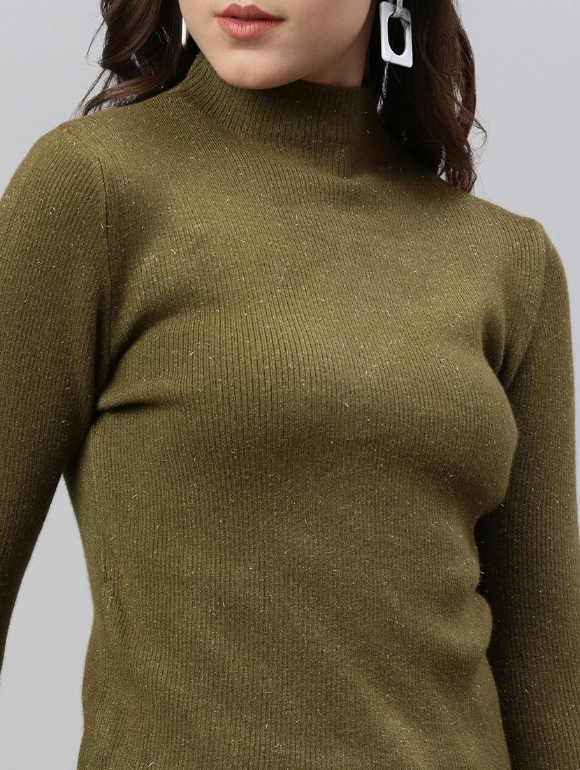 olive solid regular top - 21387436 - Standard Image - 5