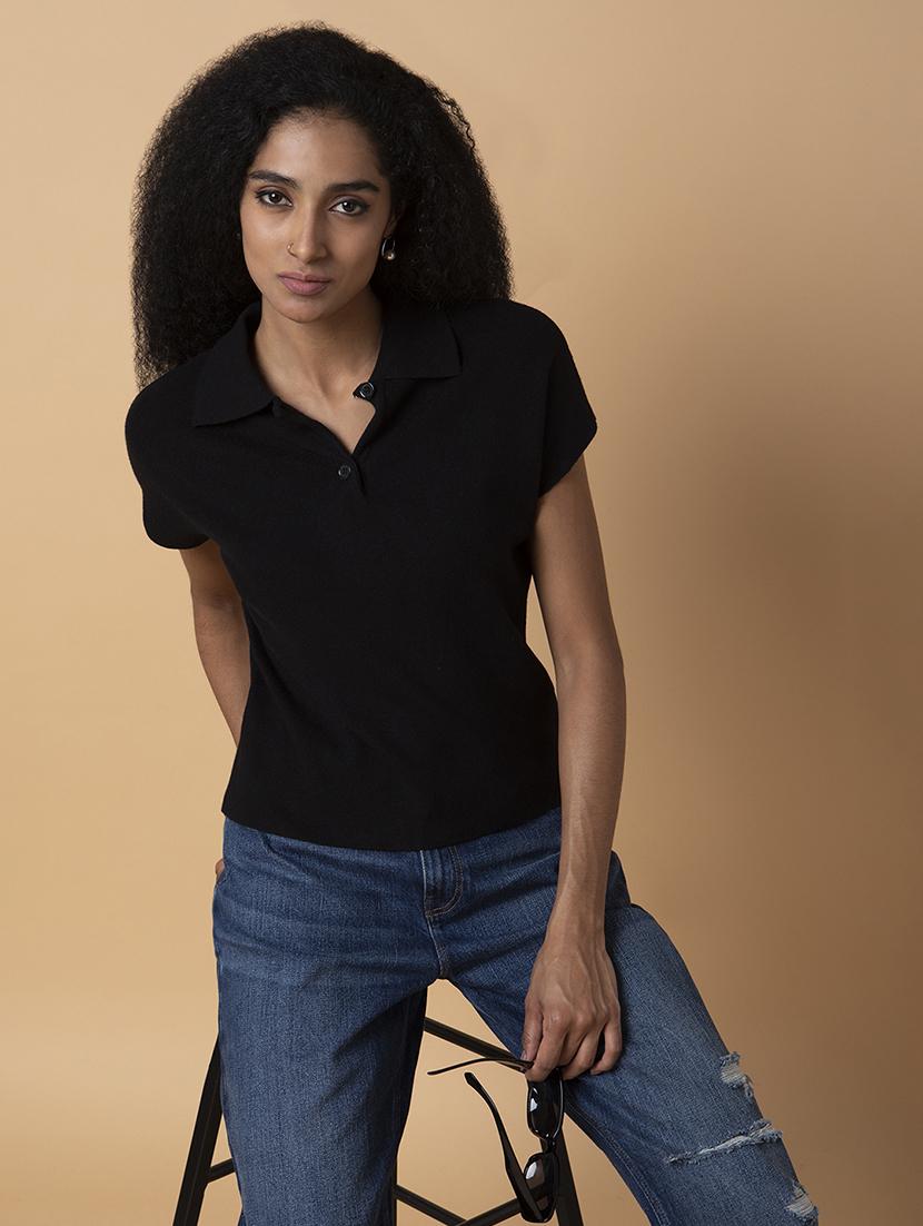 black acrylic regular top - 21387454 - Standard Image - 3