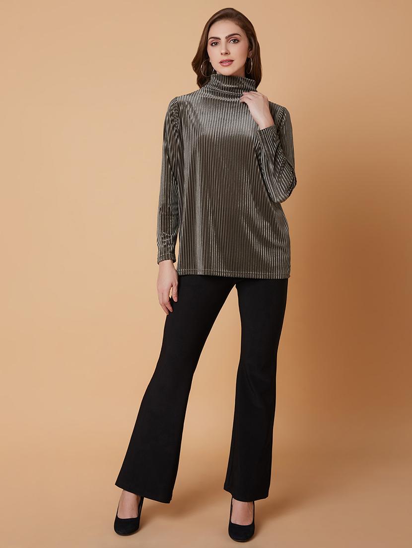 olive nylon regular top - 21387475 - Standard Image - 5
