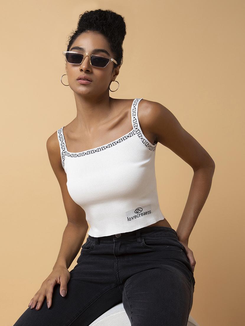 off white acrylic tank top - 21387478 - Standard Image - 3