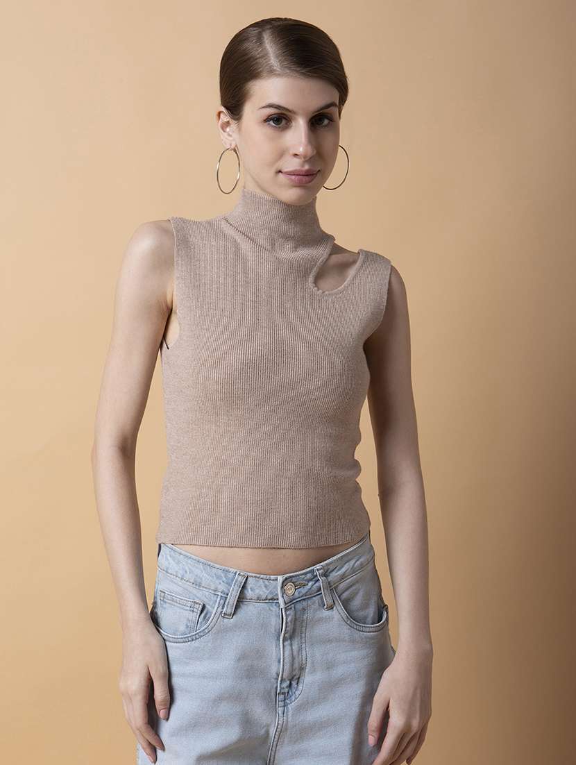 beige acrylic regular top - 21387490 - Zoom Image - 0