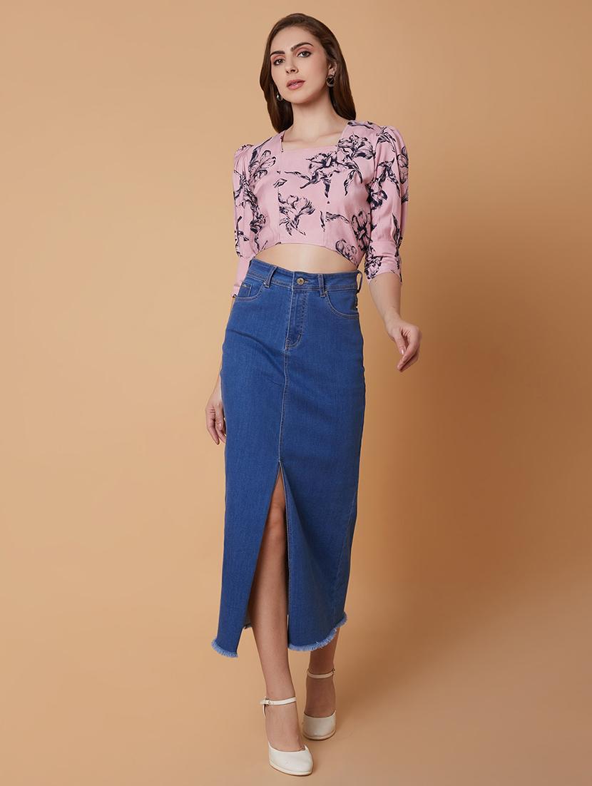 pink cotton blouson top - 21387514 - Standard Image - 5