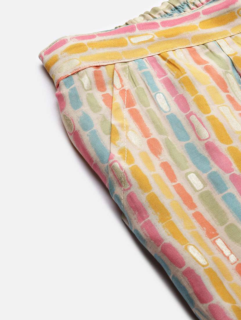 women multi color round neck kurta pant set - 21387707 -  Standard Image - 8