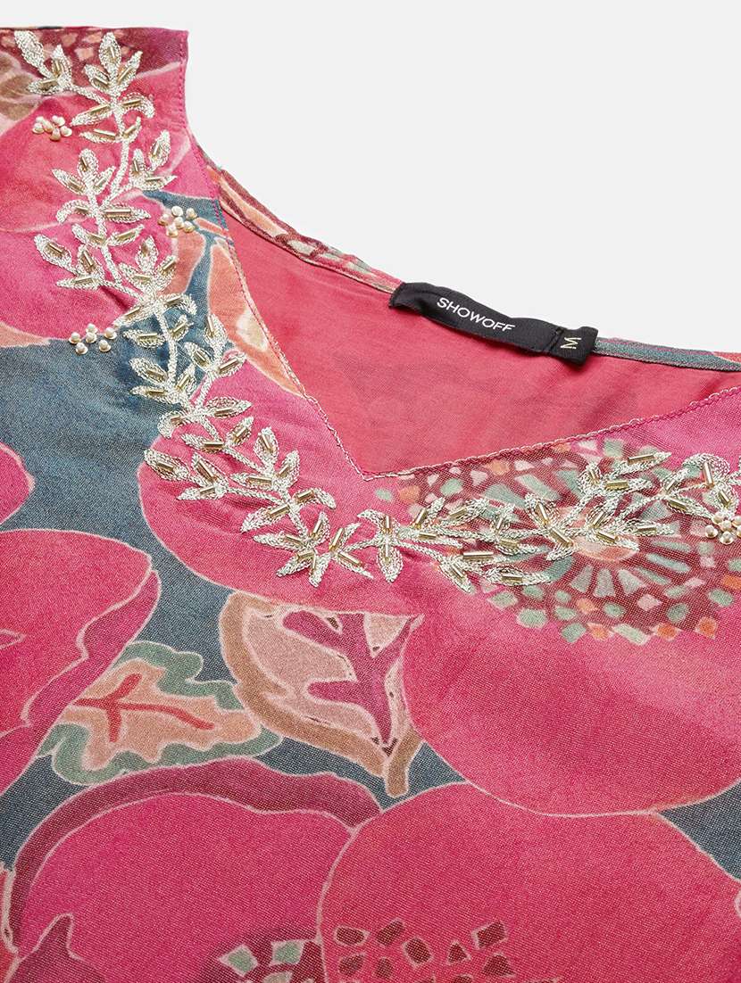 women floral printed kurta pant set with dupatta - 21387714 -  Standard Image - 8