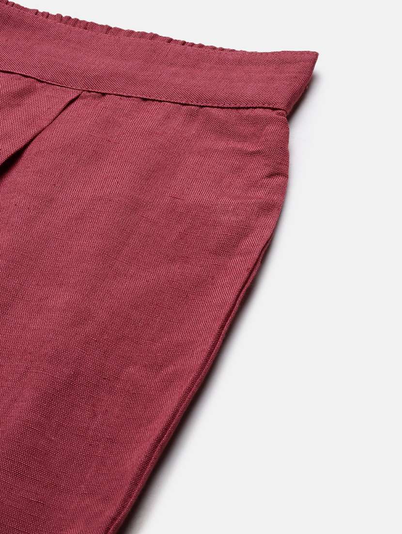 women grey floral printed kurta pant set - 21387725 -  Standard Image - 8