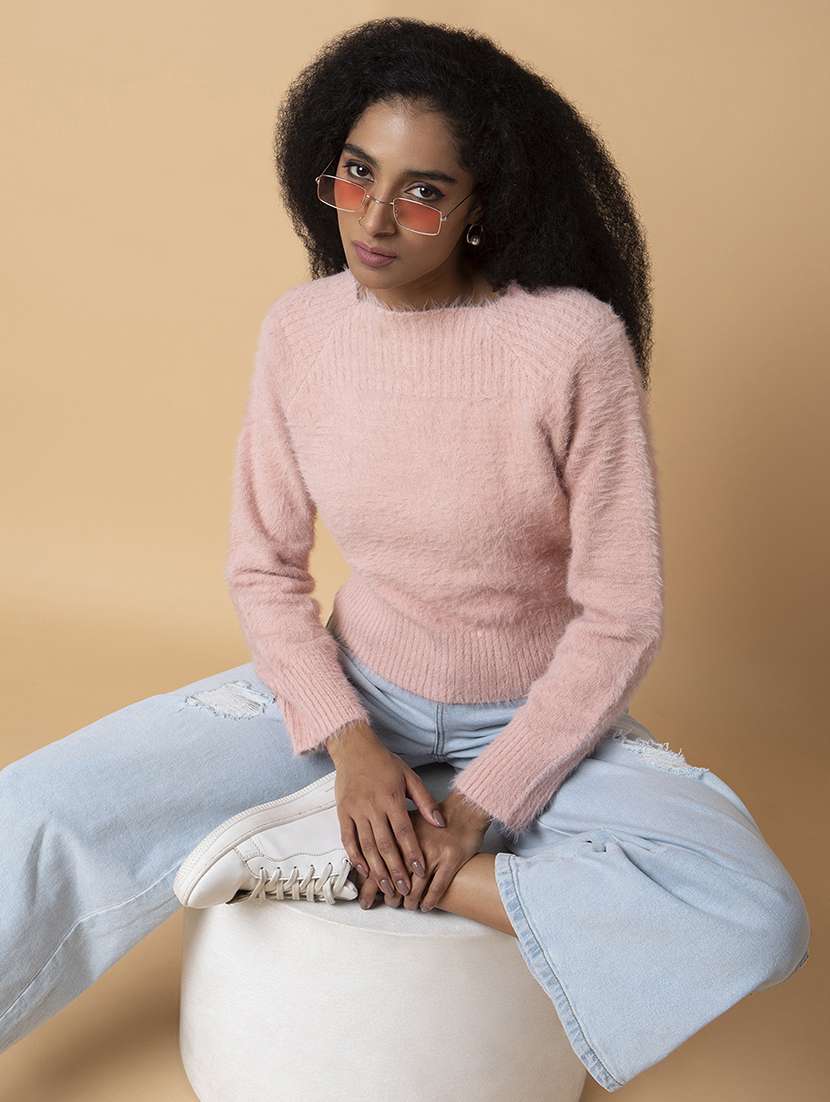 women self design long sleeve pullover - 21387801 -  Standard Image - 3