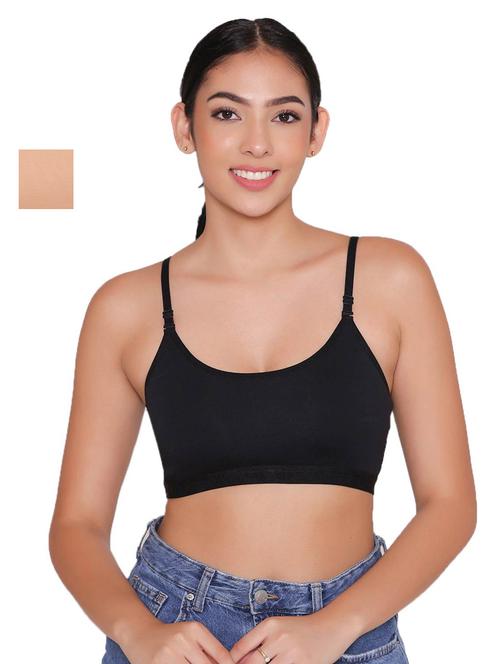 women pack of 2 solid sports bra - 21387817 - Standard Image - 0