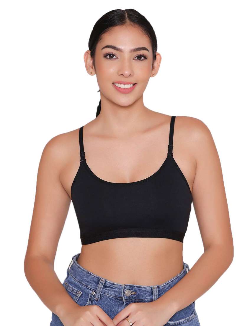 women pack of 2 solid sports bra - 21387819 -  Standard Image - 3