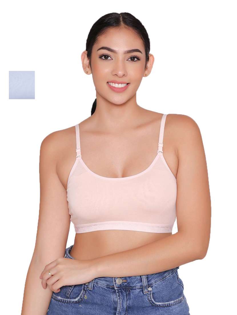 women pack of 2 solid sports bra