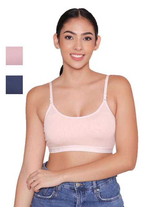 women pack of 3 solid sports bra - 21387839 -  Standard Image - 0