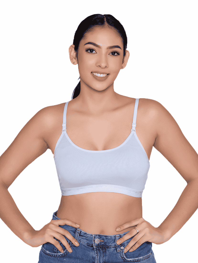 women pack of 3 solid sports bra - 21387847 -  Standard Image - 3