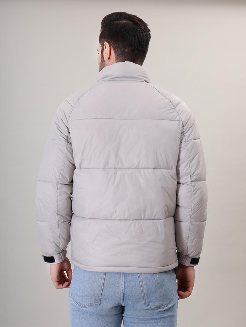 men solid bomber jacket - 21387975 - Standard Image - 3