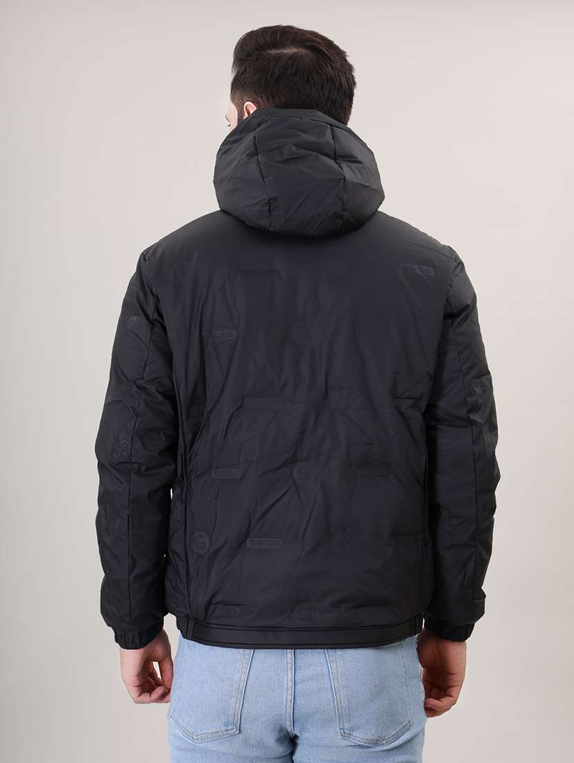 men solid bomber jacket - 21387977 - Standard Image - 3