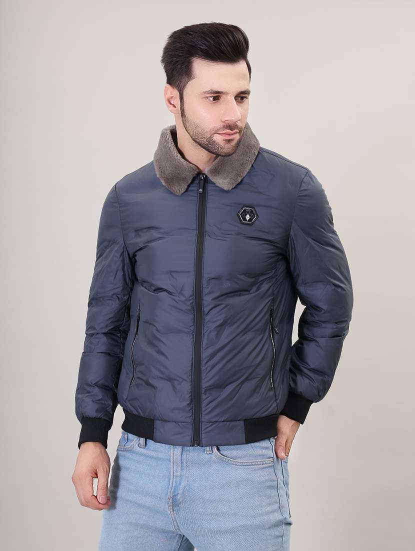 men solid bomber jacket - 21387983 - Zoom Image - 0