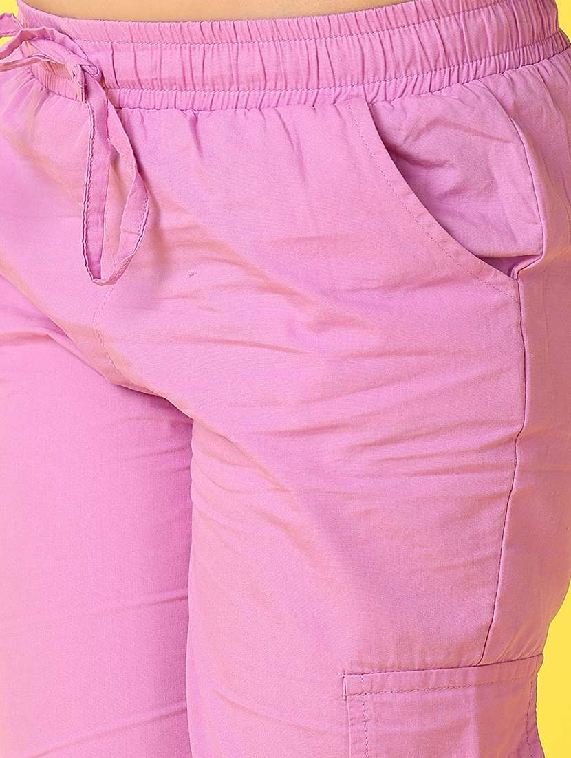 girls lavender solid three fourth - 21388061 -  Standard Image - 5