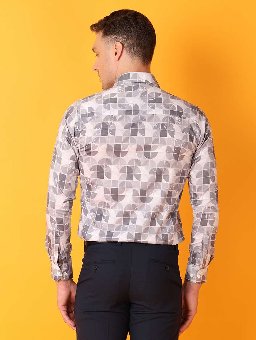 men printed collared formal shirt - 21388156 -  Standard Image - 3