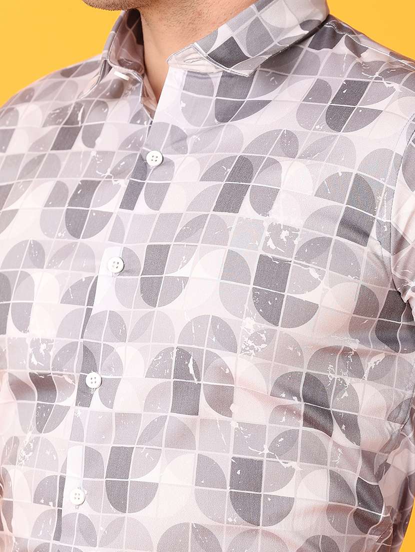 men printed collared formal shirt - 21388156 -  Standard Image - 5