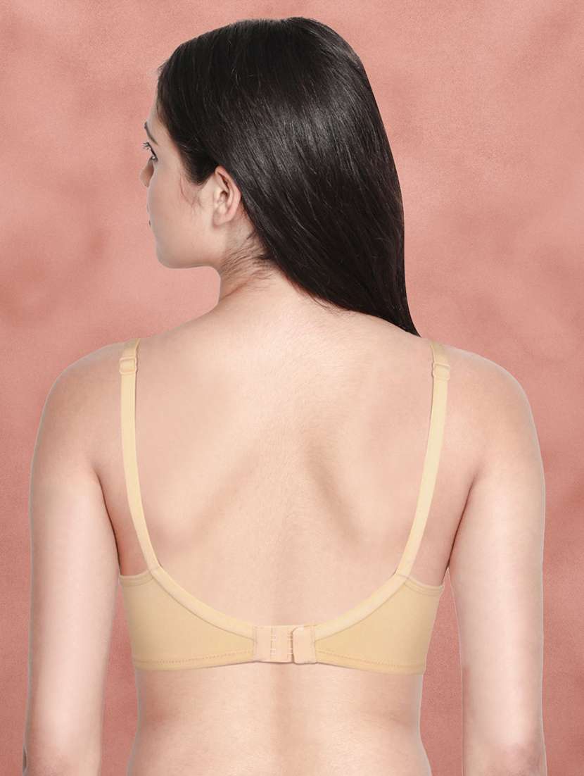 set of 2 multi colored cotton t-shirt bra - 21388444 -  Standard Image - 3