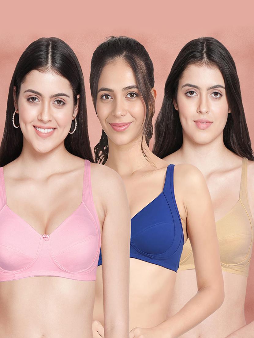 pack of 3 solid bra combo - 21388447 - Zoom Image - 0
