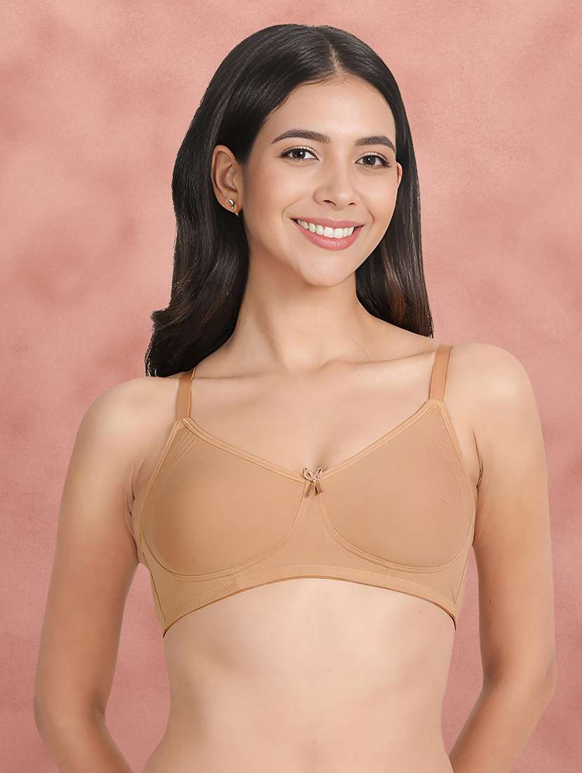 women pack of 2 solid t-shirt bra - 21388472 - Standard Image - 3
