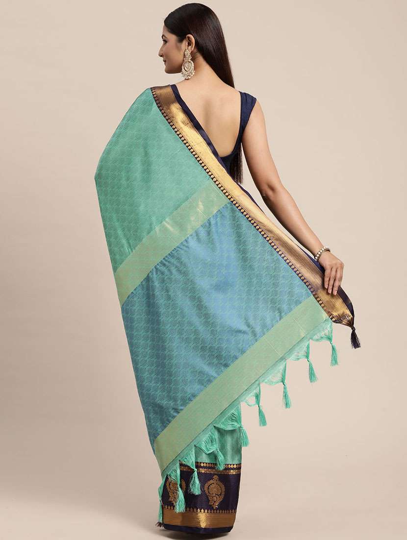 women self desig dharmavaram saree with blouse - 21389318 -  Standard Image - 3