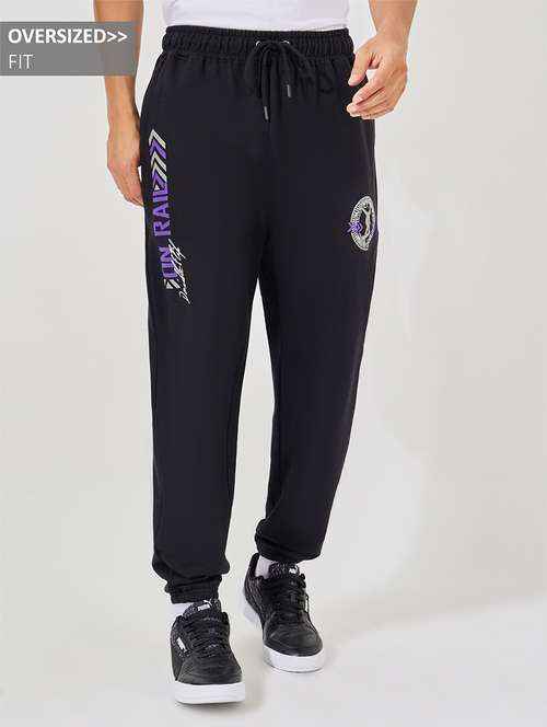 men black cotton joggers - 21389714 -  Standard Image - 0