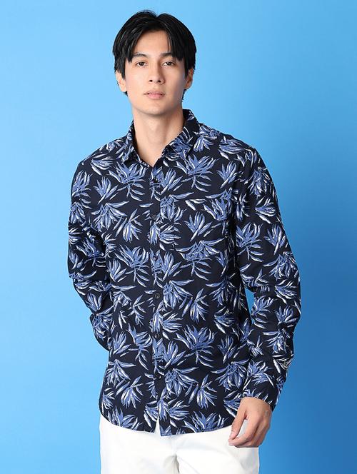 men printed long sleeves casual shirt - 21389799 - Standard Image - 0