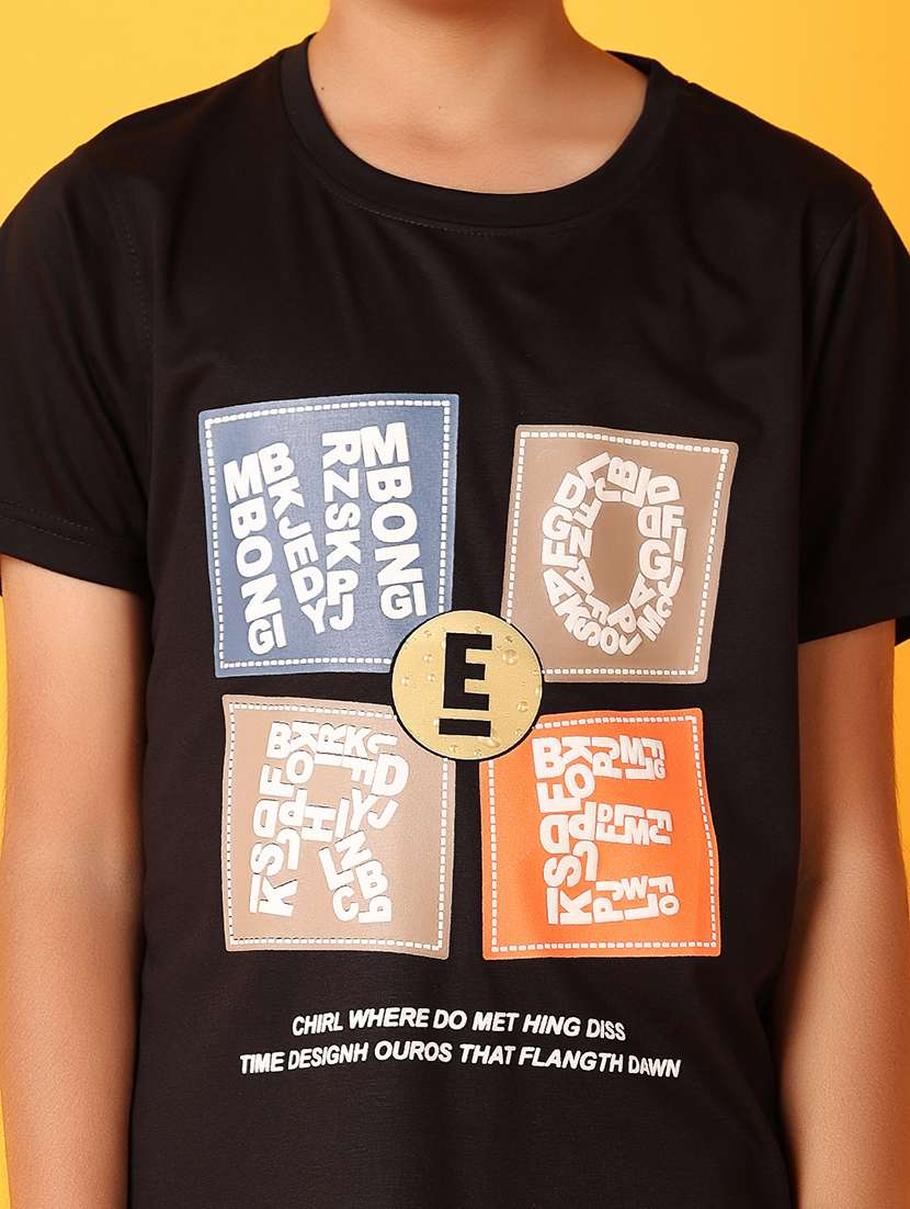 boys graphic print round neck t-shirts - 21389805 -  Standard Image - 5