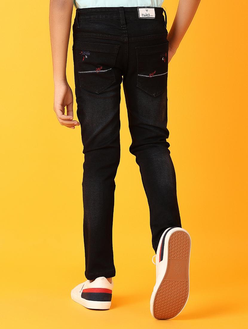 boys black dark plain jean - 21389838 - Standard Image - 3