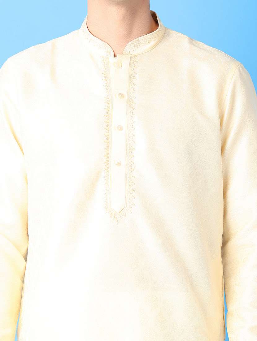 men printed kurta pyjama ethnic wear set - 21389845 -  Standard Image - 5