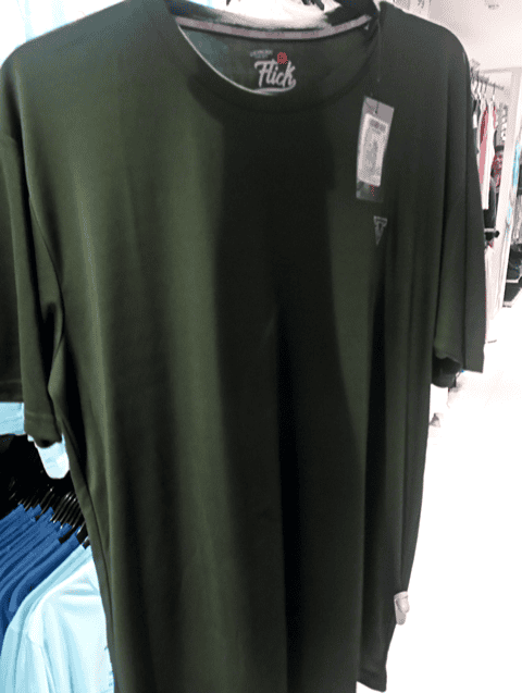 olive polyester tshirt - 21389856 - Standard Image - 0