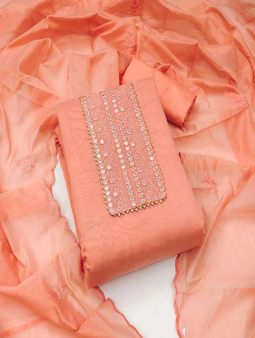 women embroidered unstitched suits