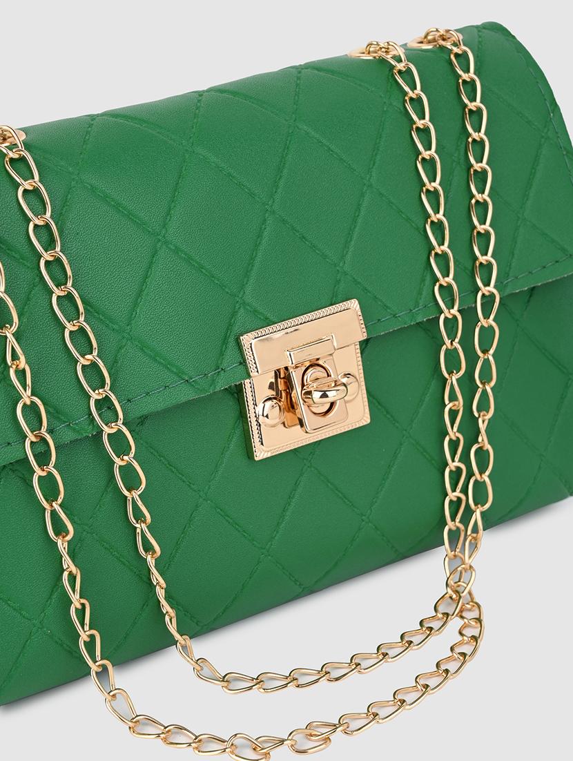 women green pu sling bag - 21390817 - Standard Image - 5