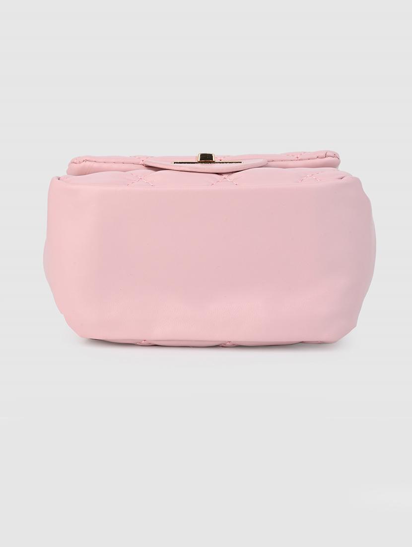 women pink pu sling bag - 21390818 - Standard Image - 5
