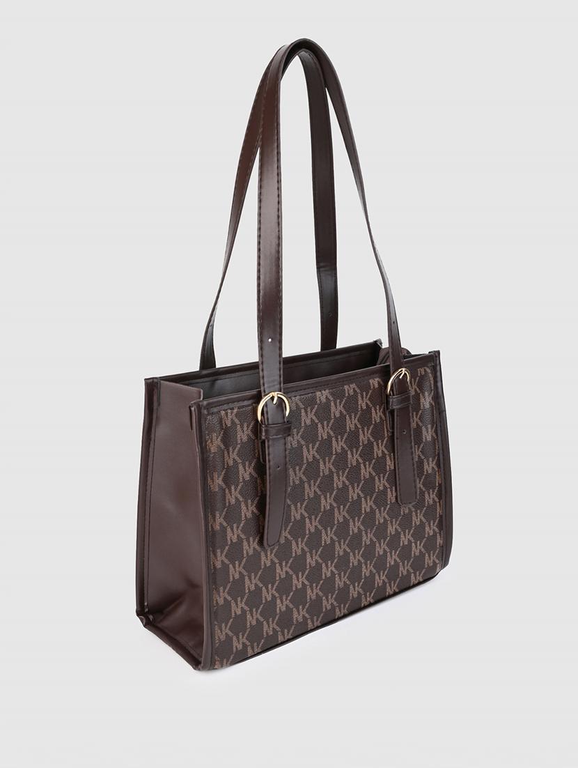 women brown pu handbag - 21390847 - Standard Image - 3