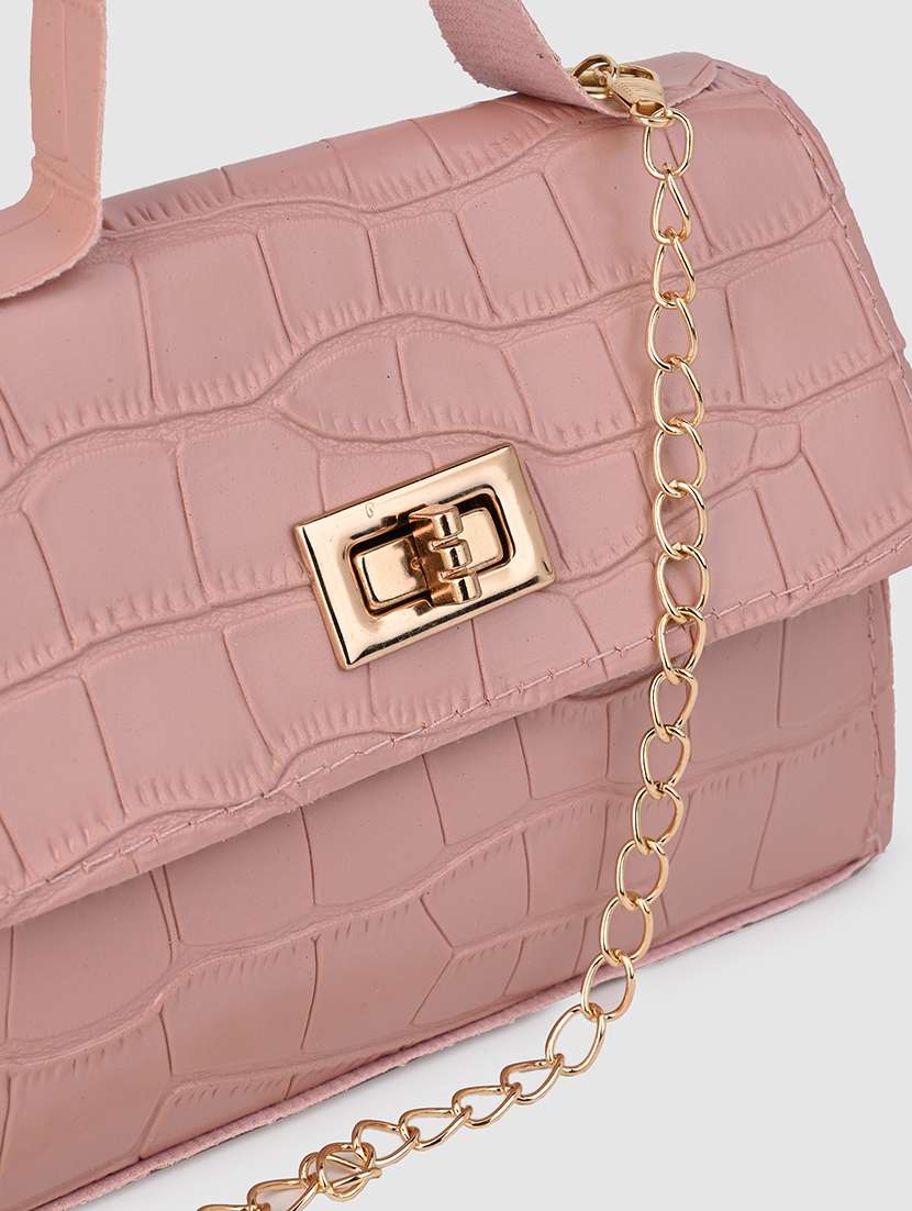 pink pu sling bag - 21390859 -  Standard Image - 5