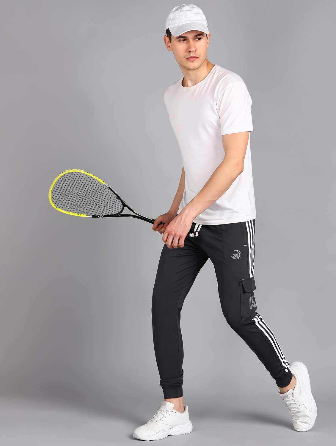 men mid rise side taped joggers  - 21391146 -  Standard Image - 3