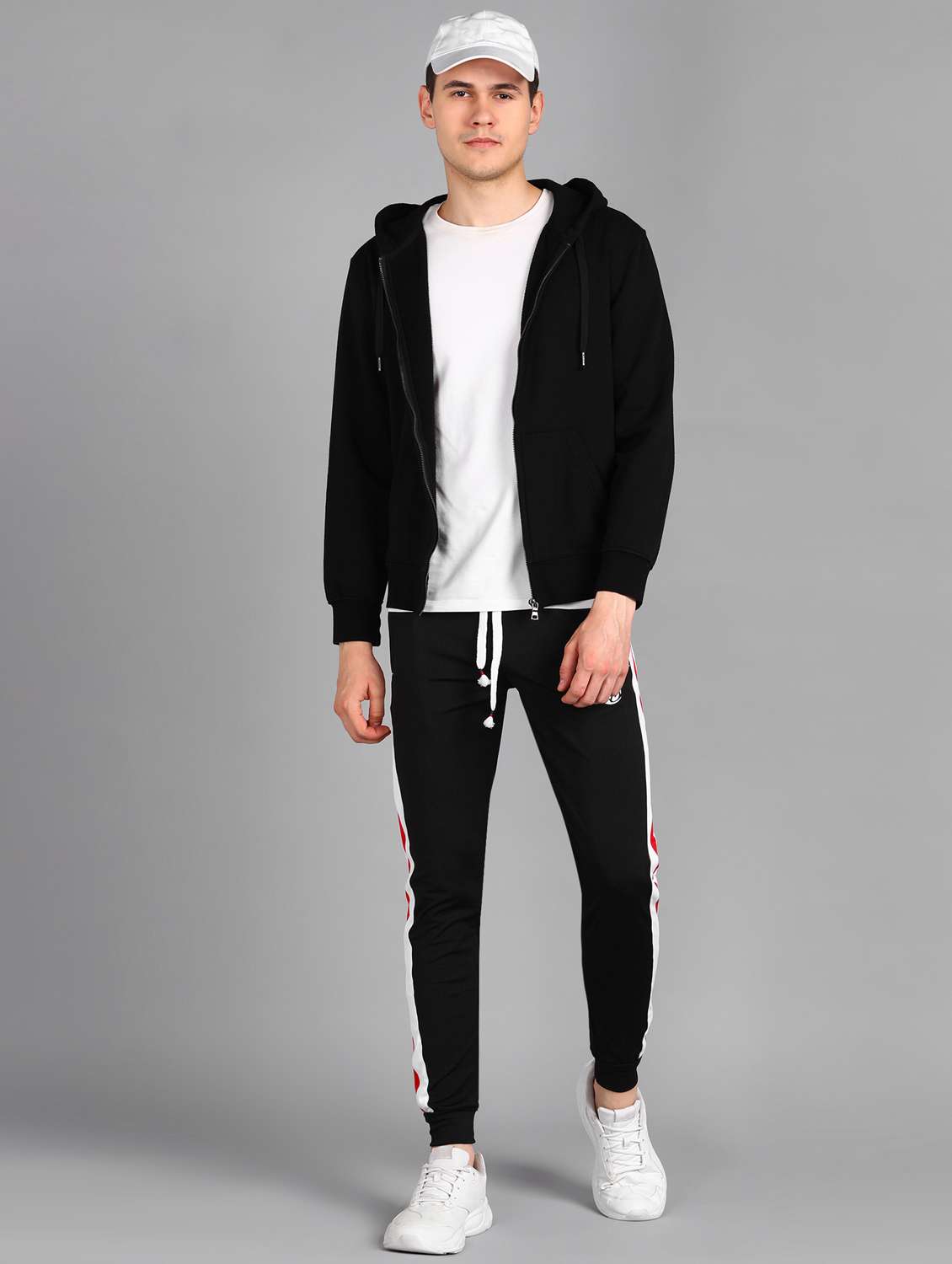 men mid rise side taped joggers  - 21391160 -  Standard Image - 3