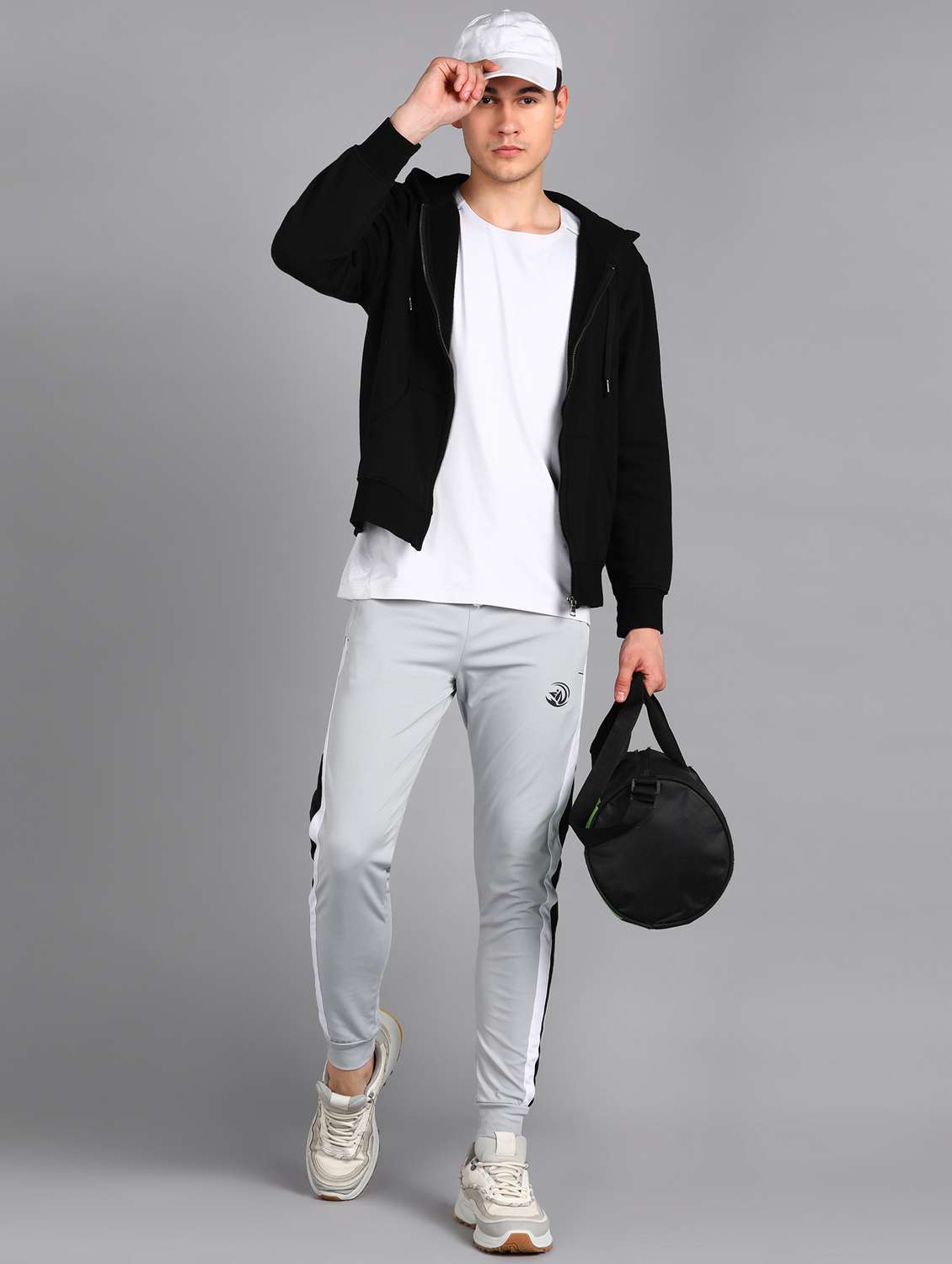 men mid rise side taped joggers  - 21391163 -  Standard Image - 3