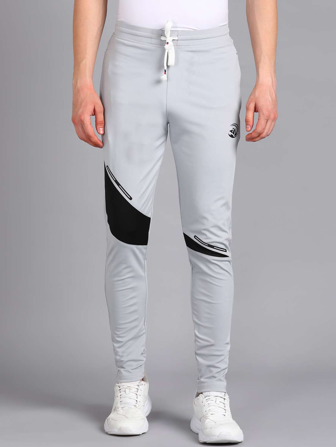 men grey slim fit track pant - 21391165 -  Zoom Image - 0