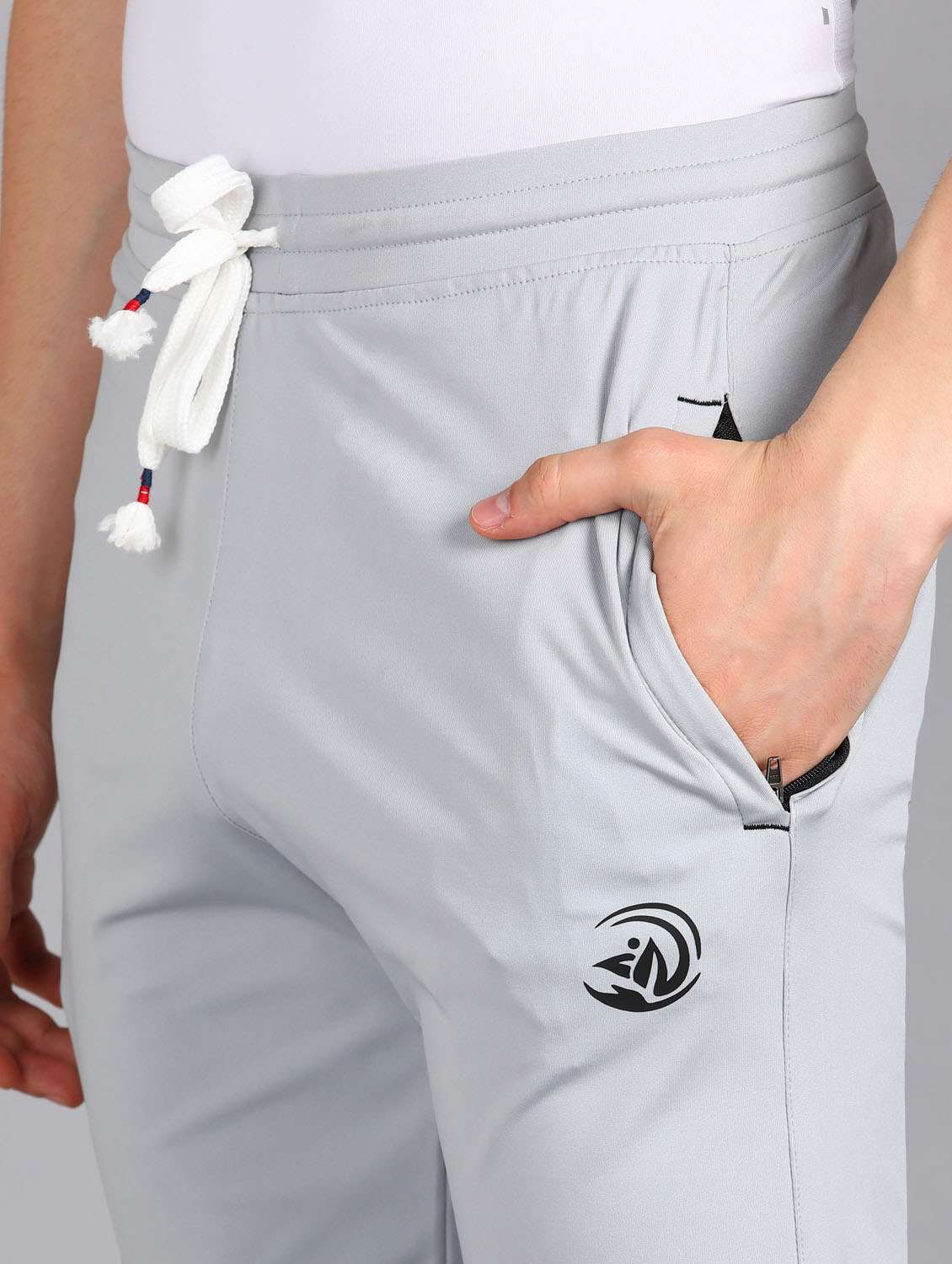 men grey slim fit track pant - 21391165 -  Standard Image - 5
