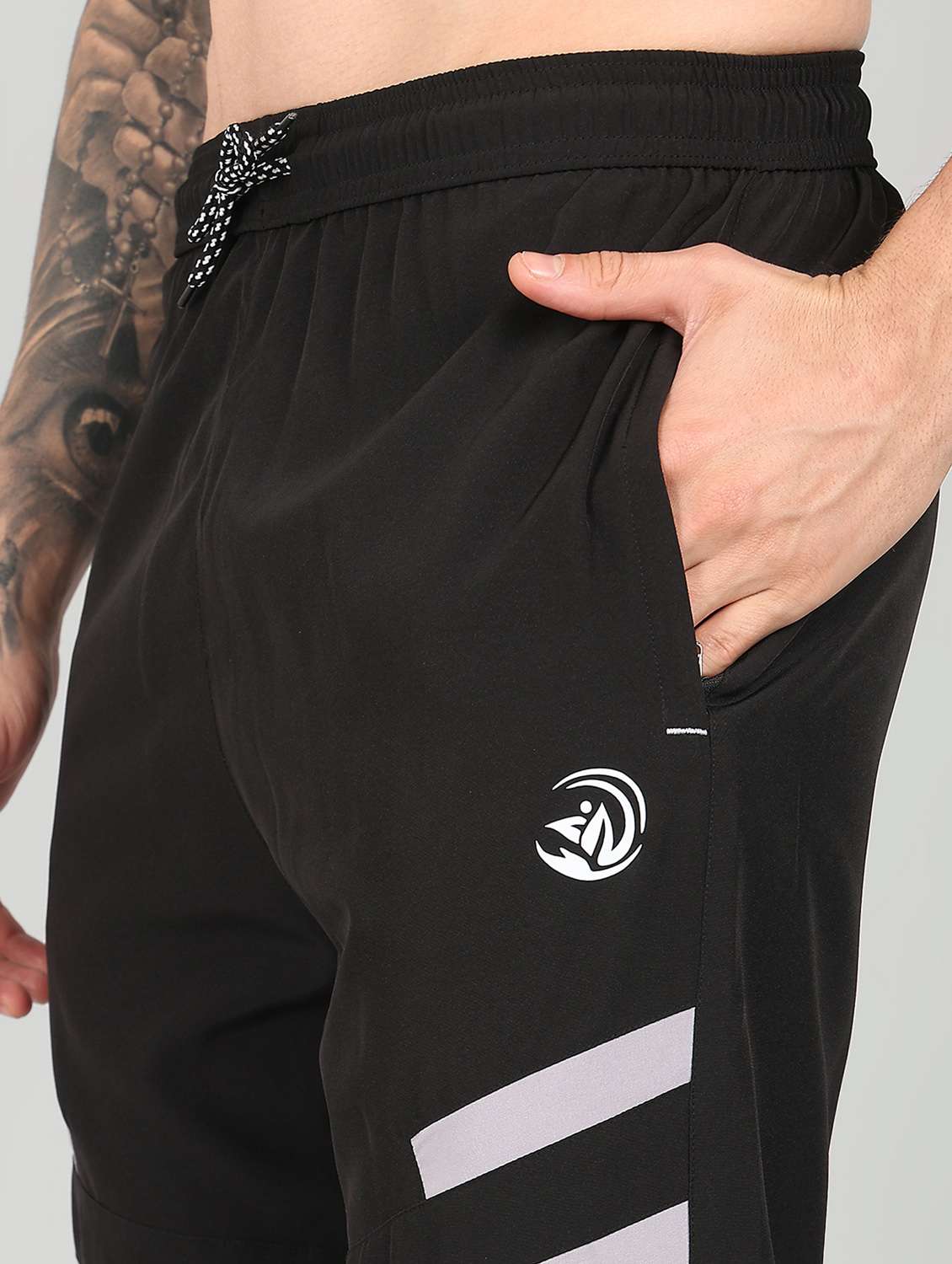 men placement print mid rise full length jogger - 21391189 -  Standard Image - 5